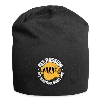 Ornithologue Ma passion Mon ornithologue Birding - Bonnet en jersey - noir - Devant