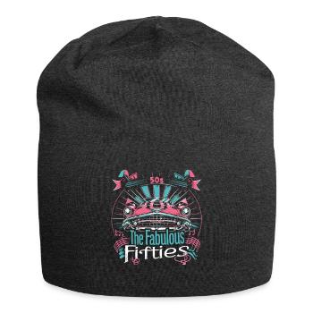 Fünfziger Jahre 1950er Auto Musik - Jersey-Beanie - Anthrazit - Vorne
