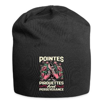 Ballet Pointes Pirouettes Et Ballet Amateur De Musique De Ballet - Bonnet en jersey - noir - Devant
