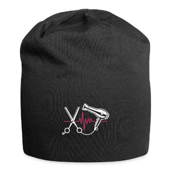 Coupe de cheveux de coiffeur - Bonnet en jersey - noir - Devant