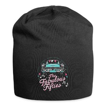 Musique de voiture des années 50 des années 1950 - Bonnet en jersey - noir - Devant