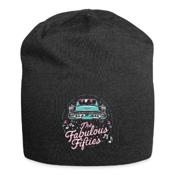 Fünfziger Jahre 1950er Auto Musik - Jersey-Beanie - Anthrazit - Vorne