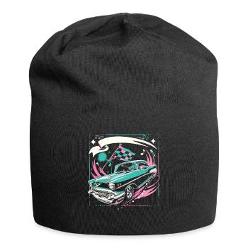 Musique de voiture des années 50 des années 1950 - Bonnet en jersey - noir - Devant