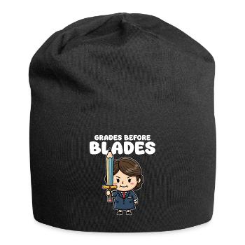 NOTEN VOR KLINGEN - LEHRER-GESCHENK - Jersey-Beanie - Schwarz - Vorne