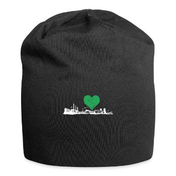 Mönchengladbach Geschenk Herren Hooligan Ultras - Jersey-Beanie - Schwarz - Vorne