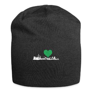 Mönchengladbach Geschenk Herren Hooligan Ultras - Jersey-Beanie - Anthrazit - Vorne