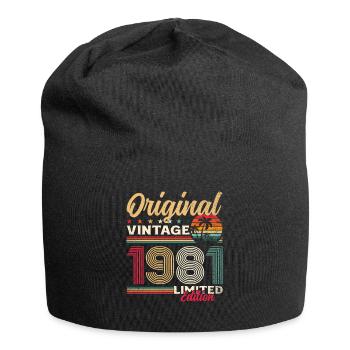 44th Birthday Original Vintage 1981 - Jersey Beanie - black - Front