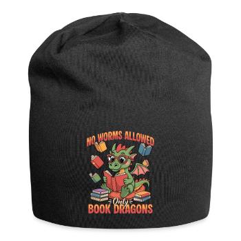 Fantasy Book reading Mythical Creatures - Jersey-Beanie - Schwarz - Vorne