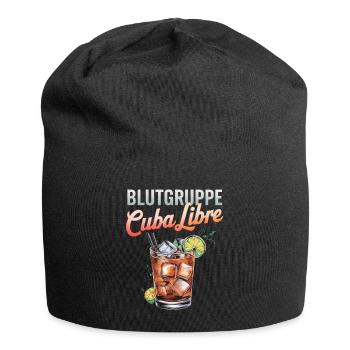 Blood Type Cuba Libre Cocktail Bartender - Jersey Beanie - black - Front