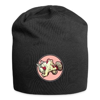 Frogfish Anglerfisch - Jersey-Beanie - Schwarz - Vorne