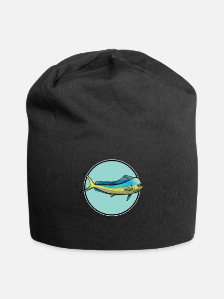 Mahi Mahi Goldmakrele - Jersey-Beanie - Schwarz