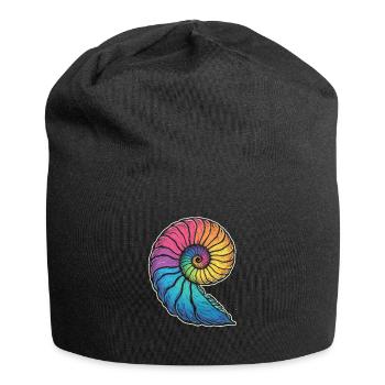 Colorful Ammonites Fossils Prehistoric Times - Jersey Beanie - black - Front