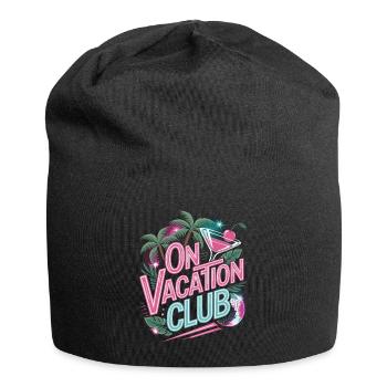 Vacation Club Summer Festival Vacation Beach Vacation - Jersey Beanie - black - Front