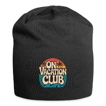 Vacation Club Summer Festival Vacation Beach Vacation - Jersey Beanie - black - Front