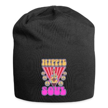 Âme hippie - Bonnet en jersey - noir - Devant