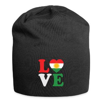 Kurdistan Flagge Bakur Bashur Rojava Rojhlt Newroz - Jersey-Beanie - Schwarz - Vorne