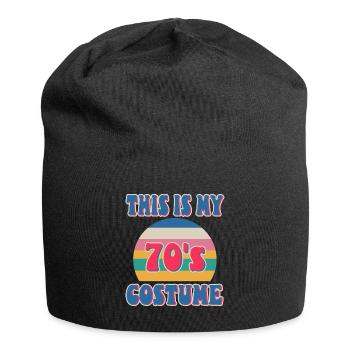 C’est mon costume des années 70 - Bonnet en jersey - noir - Devant