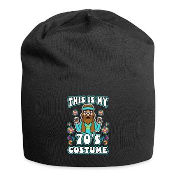C’est mon costume des années 70 - Bonnet en jersey - noir - Devant