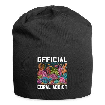 Aquarium Aquarist Coral Fragging - Jersey Beanie - black - Front