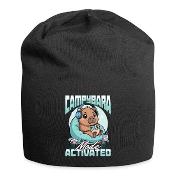 Gamer Gaming Capybara Video Game - Jersey Beanie - black - Front