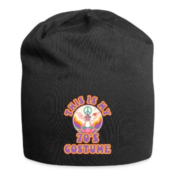 C’est mon costume des années 70 - Bonnet en jersey - noir - Devant