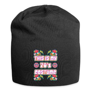 C’est mon costume des années 70 - Bonnet en jersey - noir - Devant