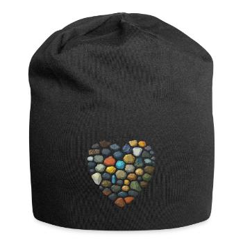 Géologie Roche - Bonnet en jersey - noir - Devant