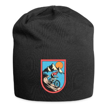 VTT Vélo Cyclisme - Bonnet en jersey - noir - Devant