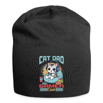 Gamer Gaming Cat Video Game - Jersey-Beanie - Schwarz - Vorne