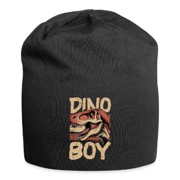 Dinosaur T-Rex kids - Jersey Beanie - black - Front