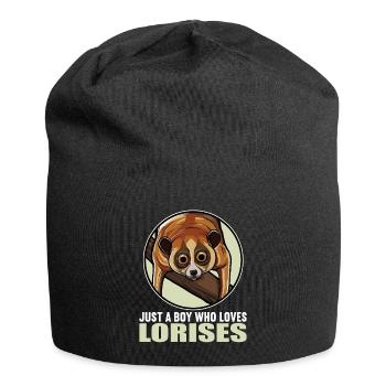 Plumploris Loris - Jersey-Beanie - Schwarz - Vorne