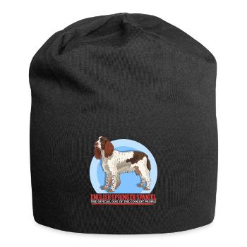 English Springer Spaniel Dog Owner Gift - Jersey Beanie - black - Front
