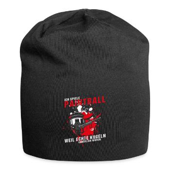 Paintball - Jersey-Beanie - Schwarz - Vorne
