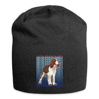 English Springer Spaniel Hundeliebhaber Geschenke - Jersey-Beanie - Schwarz - Vorne