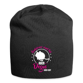 Degus are real common degu - Jersey Beanie - black - Front