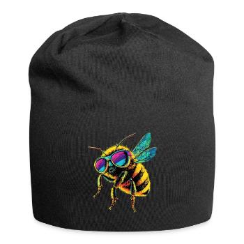 abeilles apiculteur miel apiculteur abeilles abeille mignonne - Bonnet en jersey - noir - Devant