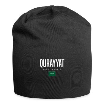 Qurayyat, Arabie saoudite - Bonnet en jersey - noir - Devant