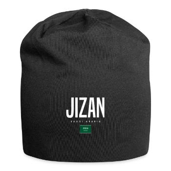 Jizan Saudi-Arabien - Jersey-Beanie - Schwarz - Vorne
