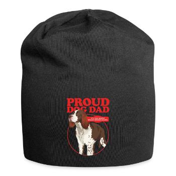 English Springer Spaniel Dad Hundepapa Geschenk - Jersey-Beanie - Schwarz - Vorne