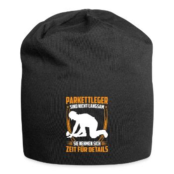 Parquet layer is slow floor layer - Jersey Beanie - black - Front