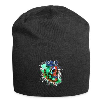 Crâne de Roi Couronne Royale - Bonnet en jersey - charbon - Devant