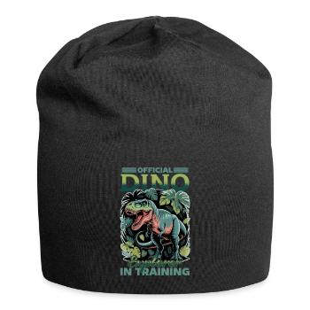 Dinosaure T-Rex enfants - Bonnet en jersey - noir - Devant