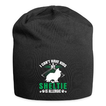 Sheltie is allergic to Shetland Sheepdog - Jersey Beanie - black - Front