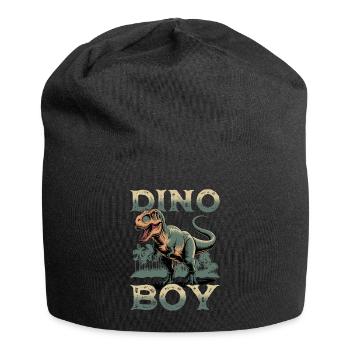 Dinosaur T-Rex kids - Jersey Beanie - black - Front