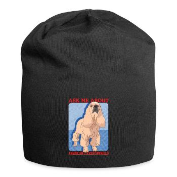 Cadeaux Cocker Spaniel Américain - Bonnet en jersey - noir - Devant