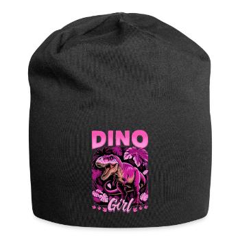 Dinosaur T-Rex kids - Jersey Beanie - black - Front
