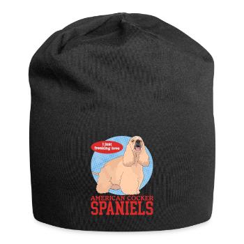 American Cocker Spaniel Owner Gifts - Jersey Beanie - black - Front