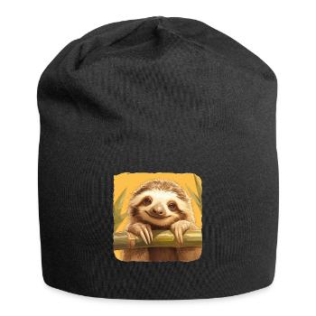 Paresseux Paresseux - Bonnet en jersey - noir - Devant