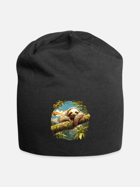 Faultiere Faultier - Jersey-Beanie - Schwarz
