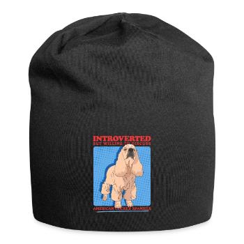 Cadeaux Cocker Spaniel Américain - Bonnet en jersey - noir - Devant